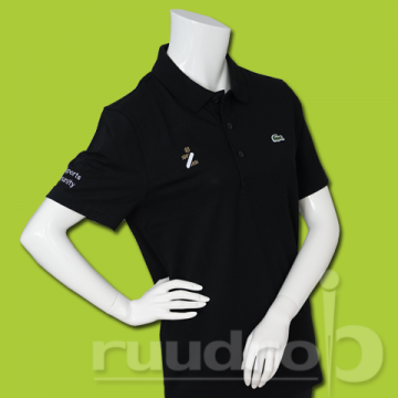 heren poloshirt van lacoste met logo van ZuitNL erop