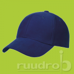 Een royal blauwe King ultimate heavy brushed cap waarop geborduurd kan worden.