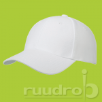 Een witte King ultimate heavy brushed cap waarop geborduurd kan worden.