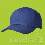 Een royal blauwe luxury fine cotton cap. De 6 panelen zijn geschikt voor embroidery.