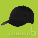 Luxury sports cap. Perfect om een te personaliseren met een borduring. In zwarte kleur.