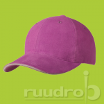 Rose met wit randje heavy brushed ultimate sandwich cap