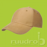 Basic brushed cap van 100% katoen twill