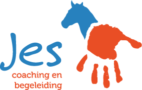 blauw oranje logo van jes coaching en begeleidng